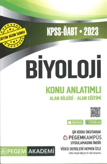 BİYOLOJİ KONU ANLATIMLI ALAN BİLGİSİ-ALAN EĞİTİMİ Fenomen Fotokopi - YKS - KPSS - ALES