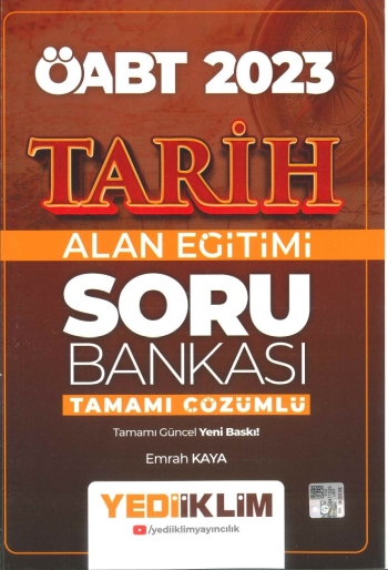 TARİH ALAN EĞİTİMİ SORU BANKASI TAMAMI ÇÖZÜMLÜ Fenomen Fotokopi - YKS - KPSS - ALES