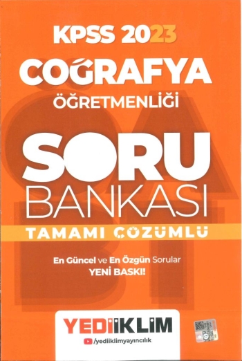 COĞRAFYA ÖĞRETMENLİĞİ SORU BANKASI TAMAMI ÇÖZÜMLÜ Fenomen Fotokopi - YKS - KPSS - ALES
