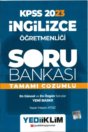 İNGİLİZCE ÖĞRETMENLİĞİ TAMAMI ÇÖZÜMLÜ SORU BANKASI Fenomen Fotokopi - YKS - KPSS - ALES