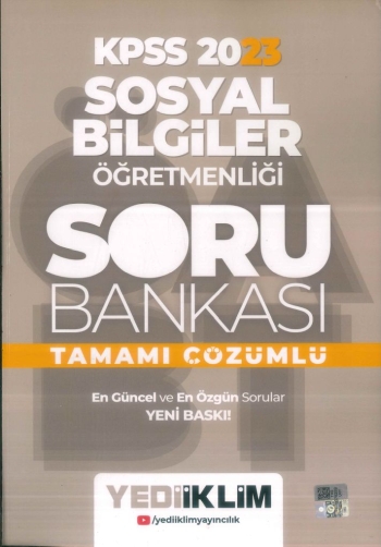 SOSYAL BİLGİLER ÖĞRETMENLİĞİ SORU BANKASI TAMAMI ÇÖZÜMLÜ Fenomen Fotokopi - YKS - KPSS - ALES