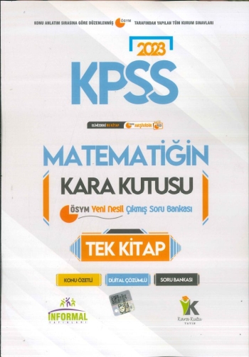 MATEMATİĞİN KARA KUTUSU TEK KİTAP Fenomen Fotokopi - YKS - KPSS - ALES