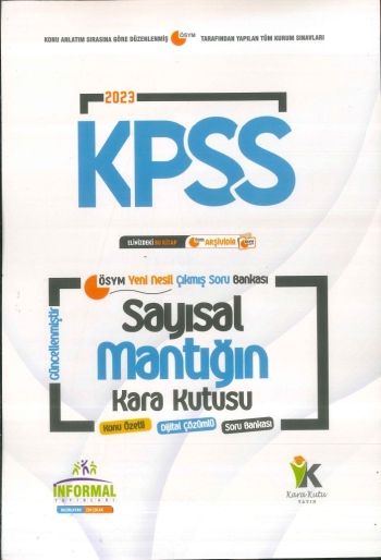 SAYISAL MANTIĞIN KARA KUTUSU Fenomen Fotokopi - YKS - KPSS - ALES