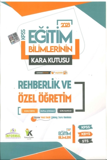 KARA KUTU REHBERLİK VE ÖZEL ÖĞRETİM KONU ÖZETLİ SORU BANKASI Fenomen Fotokopi - YKS - KPSS - ALES