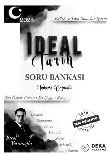 İDEAL TARİH TAMAMI ÇÖZÜMLÜ SORU BANKASI Fenomen Fotokopi - YKS - KPSS - ALES