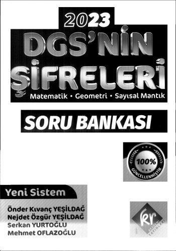 DGS'NİN ŞİFRELERİ MAT GEO SAYISAL MANTIK SORU BANKASI Fenomen Fotokopi - YKS - KPSS - ALES
