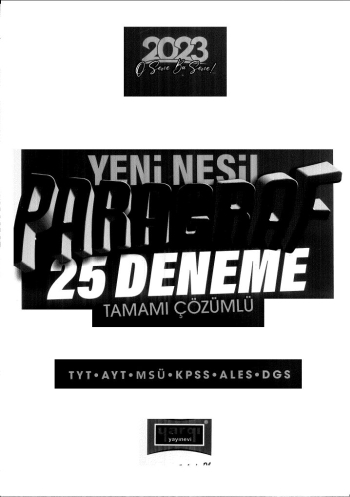 YENİ NESİL PARAGRAF 25 DENEME ÇÖZÜÖMLÜ Fenomen Fotokopi - YKS - KPSS - ALES