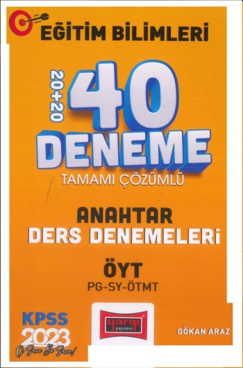 ANAHTAR 40 DENEME ÇÖZÜMLÜ (ÖYT-PG-SY-ÖTMT) Fenomen Fotokopi - YKS - KPSS - ALES