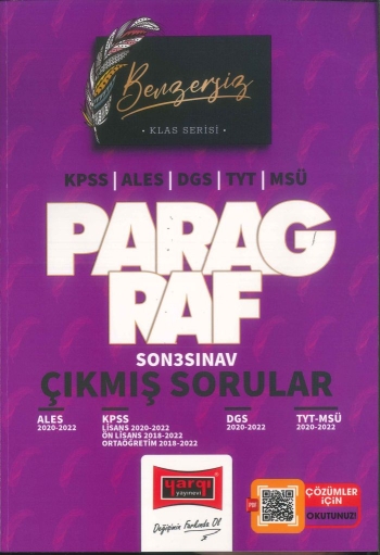 KLAS SERİSİ PARAGRAF ÇIKMIŞ SORULAR (ALES-KPSS-DGS-TYT-MSÜ) 2020-2022 Fenomen Fotokopi - YKS - KPSS - ALES