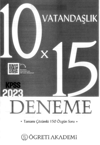 VATANDAŞLIK 10*15 DENEME Fenomen Fotokopi - YKS - KPSS - ALES
