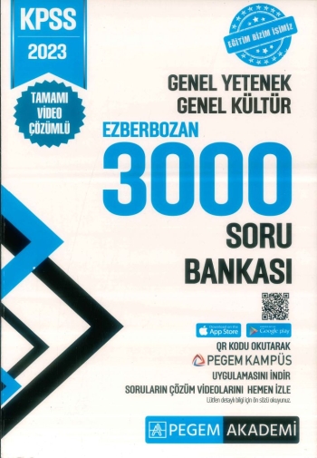 EZBERBOZAN 3000 SORU BANKASI Fenomen Fotokopi - YKS - KPSS - ALES