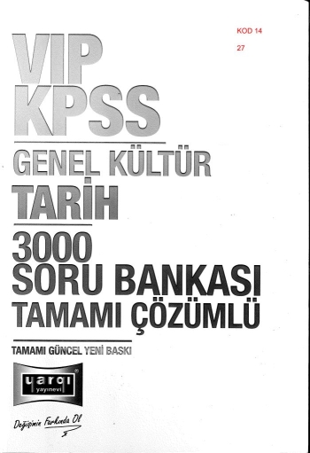 TARİH 3000 SORU BANKASI TAMAMI ÇÖZÜMLÜ Fenomen Fotokopi - YKS - KPSS - ALES
