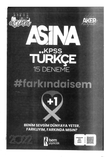 TÜRKÇE 15 DENEME FARKINDAİSEM Fenomen Fotokopi - YKS - KPSS - ALES