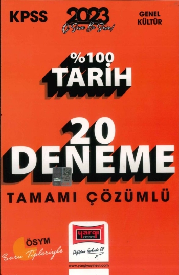 %100 TARİH 20 DENEME ÇÖZÜMLÜ Fenomen Fotokopi - YKS - KPSS - ALES