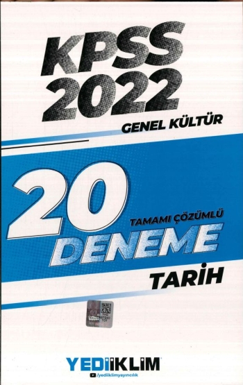 TARİH TAMAMI ÇÖZÜMLÜ 20 DENEME Fenomen Fotokopi - YKS - KPSS - ALES