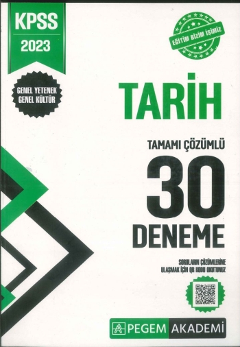 TARİH TAMAMI ÇÖZÜMLÜ 30 DENEME Fenomen Fotokopi - YKS - KPSS - ALES