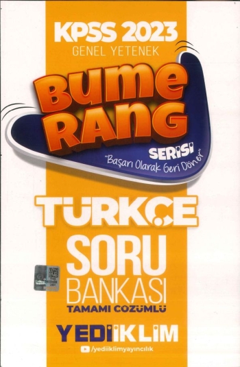 BUMERANG TÜRKÇE TAMAMI ÇÖZÜMLÜ SORU BANKASI