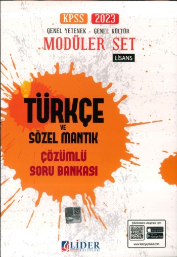 TÜRKÇE VE SÖZEL MANTIK ÇÖZÜMLÜ SORU BANKASI Fenomen Fotokopi - YKS - KPSS - ALES
