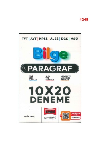 BİLGE PARAGRAF 10*20 DENEME Fenomen Fotokopi - YKS - KPSS - ALES