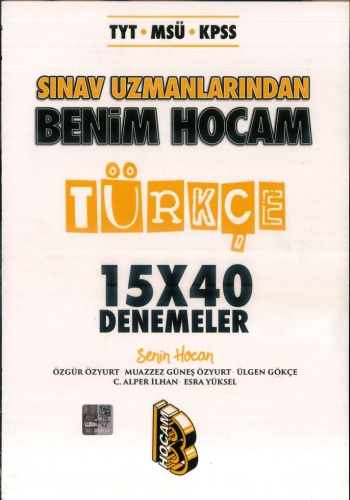 SINAV UZMANLARINDAN TÜRKÇE 15*40 DENEMELER Fenomen Fotokopi - YKS - KPSS - ALES
