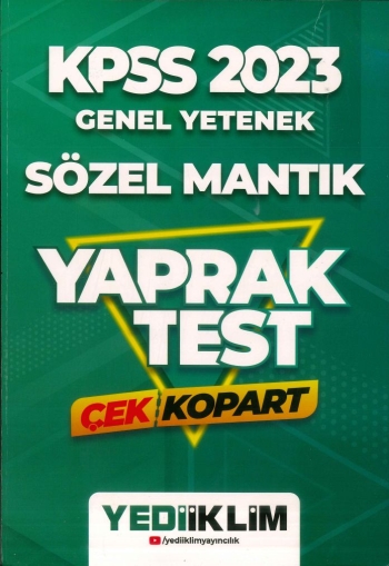 SÖZEL MANTIK ÇEK KOPART YAPRAK TEST Fenomen Fotokopi - YKS - KPSS - ALES
