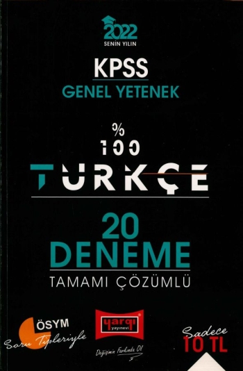 %100 TÜRKÇE ÇÖZÜMLÜ 20 DENEME Fenomen Fotokopi - YKS - KPSS - ALES