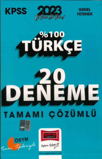 %100 TÜRKÇE 20 DENEME ÇÖZÜMLÜ Fenomen Fotokopi - YKS - KPSS - ALES