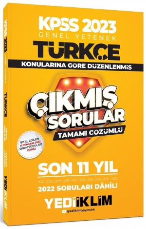 Türkçe Konularına Göre Tamamı Çözümlü Son 11 Yıl Çıkmış Sorular (2012-2022) Fenomen Fotokopi - YKS - KPSS - ALES