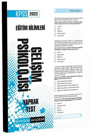 Gelişim Psikolojisi Yaprak Test