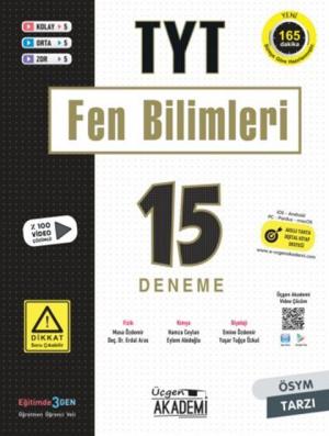 TYT FEN BİLİMLERİ 15 Lİ DENEME Fenomen Fotokopi - YKS - KPSS - ALES