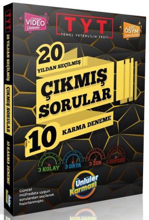 TYT Genel 20 Yıldan Seçilmiş Çıkmış Sorular 10 Karma Deneme Fenomen Fotokopi - YKS - KPSS - ALES