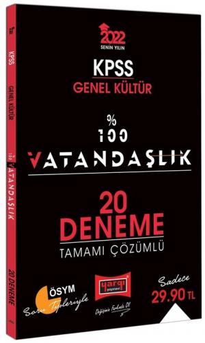 %100 VATANDAŞLIK 20 ÇÖZÜMLÜ DENEME Fenomen Fotokopi - YKS - KPSS - ALES