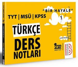 Bir Hayale Serisi TYT KPSS MSÜ Türkçe Ders Notları Fenomen Fotokopi - YKS - KPSS - ALES