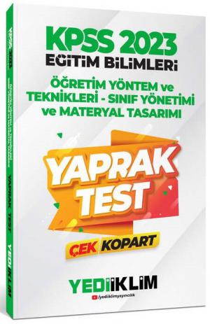 Öğretim Yöntem ve Teknikleri Sınıf Yönetimi Materyal Tasarımı Yaprak Test Çek Kopart Fenomen Fotokopi - YKS - KPSS - ALES