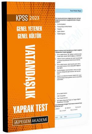 Vatandaşlık Yaprak Test Fenomen Fotokopi - YKS - KPSS - ALES