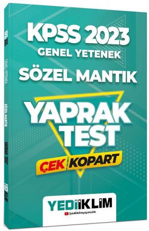 Genel Yetenek Sözel Mantık Çek Kopart Yaprak Test Fenomen Fotokopi - YKS - KPSS - ALES
