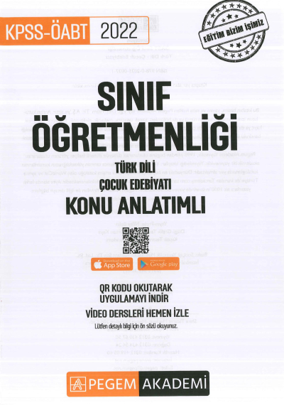 SINIF ÖĞRETMENLİĞİ TÜRK DİLİ - ÇOCUK EDEBİYATI KONU ANLATIMLI