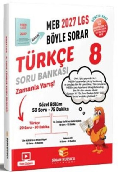 2027 8. Sınıf LGS Türkçe Soru Bankası Sinan Kuzucu Yayınları Fenomen Fotokopi - YKS - KPSS - ALES