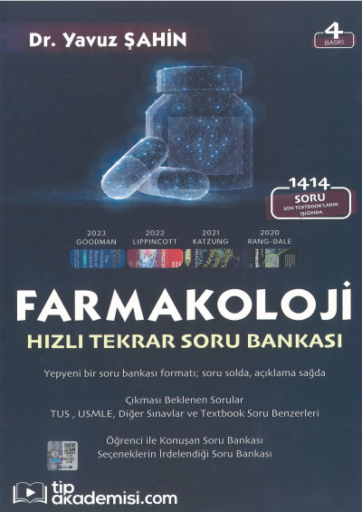 Farmakoloji Hızı Tekrar Soru Bankası Tıp Akademisi Fenomen Fotokopi - YKS - KPSS - ALES