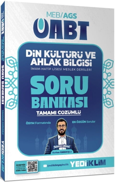 MEB AGS ÖABT Din Kültürü ve Ahlak Bilgisi Tamamı çözümlü Soru Bankası Yediiklim Yayınları Fenomen Fotokopi - YKS - KPSS - ALES