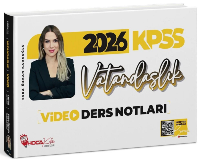 2026 KPSS Vatandaşlık Video Ders Notları Esra Özkan Karaoğlu Hoca Kafası Yayınları Fenomen Fotokopi - YKS - KPSS - ALES