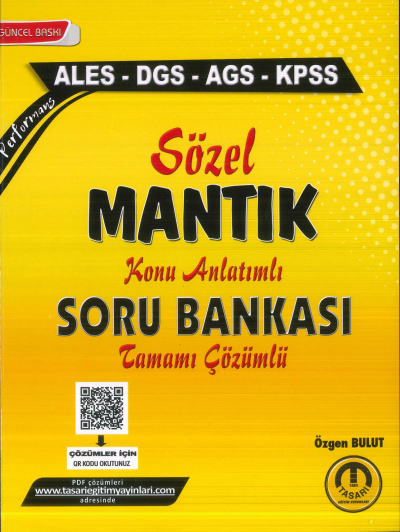 2025 Tüm Sınavlar Sözel Mantık Soru Bankası Tasarı Eğitim Yayınları Fenomen Fotokopi - YKS - KPSS - ALES