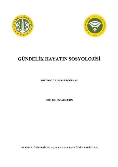 Gündelik Hayatın Sosyolojisi Fenomen Fotokopi - YKS - KPSS - ALES