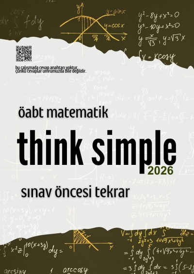BilgeMatics Hüseyin Hoca ÖABT Matematik Think Simple Sınav Öncesi Tekrar Fenomen Fotokopi - YKS - KPSS - ALES