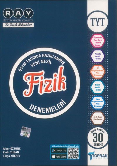 TYT Fizik RAY Konu Analizli 30 Deneme Toprak Yayıncılık Fenomen Fotokopi - YKS - KPSS - ALES