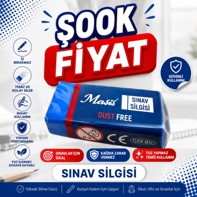 Masis Mavi Sınav Silgisi Fenomen Fotokopi - YKS - KPSS - ALES