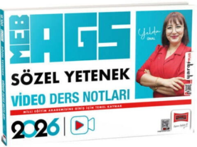 2026 MEB-AGS Öğretmen Adayları İçin Sözel Yetenek Video Ders Notları Yargı Yayınevi Fenomen Fotokopi - YKS - KPSS - ALES