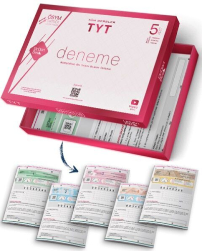 TYT Tüm Dersler 5'li Paket Deneme Video Çözümlü Üç Dört Beş Yayınları Fenomen Fotokopi - YKS - KPSS - ALES
