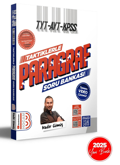 TYT - AYT - KPSS Taktiklerle Paragraf Tamamı Video Çözümlü Soru Bankası Benim Hocam Yayınları Fenomen Fotokopi - YKS - KPSS - ALES