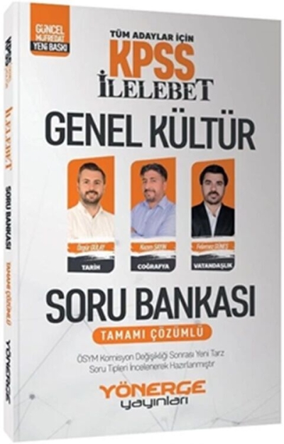 KPSS İlelebet Genel Kültür Soru Bankası Çözümlü Yönerge Yayınları (Tarih Coğrafya Vatandaşlık) Fenomen Fotokopi - YKS - KPSS - ALES